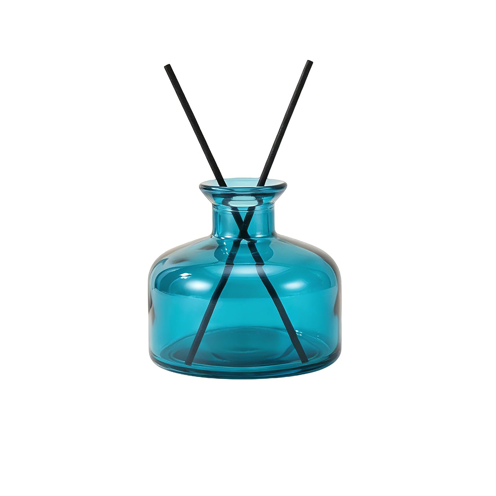 200ml/6.7oz Glass Diffuser Bottles, Reed Diffuser Bottles, Refillable Aromatherapy Container for Essential Oils, Fragrance (Blue)