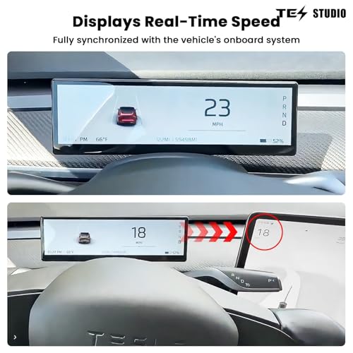 Image of Carplay Screen for Model Y Juniper 2025 2026 HD 8.8 inch HUD Wireless Apple CarPlay & Android Auto Accessories, OTA Updates, Blind Spot Monitor, Quick Buttons