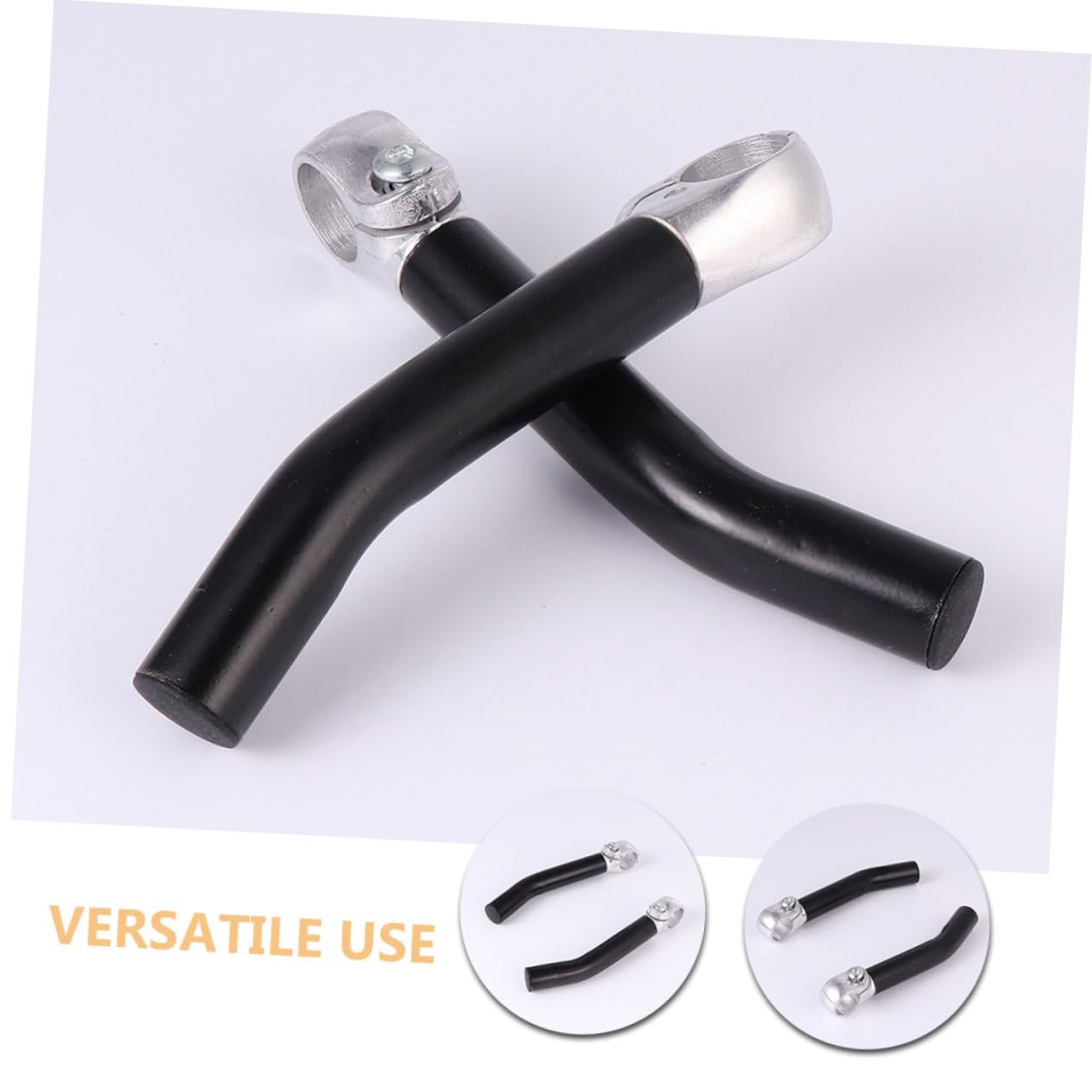 Embouts de Guidon Noir 4 Pièces en Alliage D’Aluminium pour Vélo