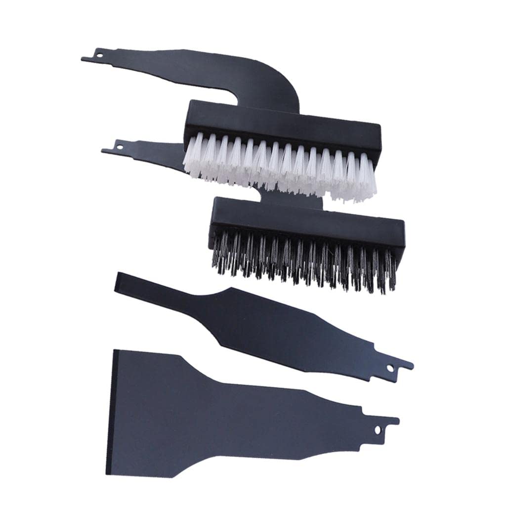 Ensemble de 4 Brosses pour Scie Comprenant Un Grattoir, Une, Une Brosse En Nylon et Une Brosse En Acier pour Un Nettoyage Pro, Ensemble 4 pièces