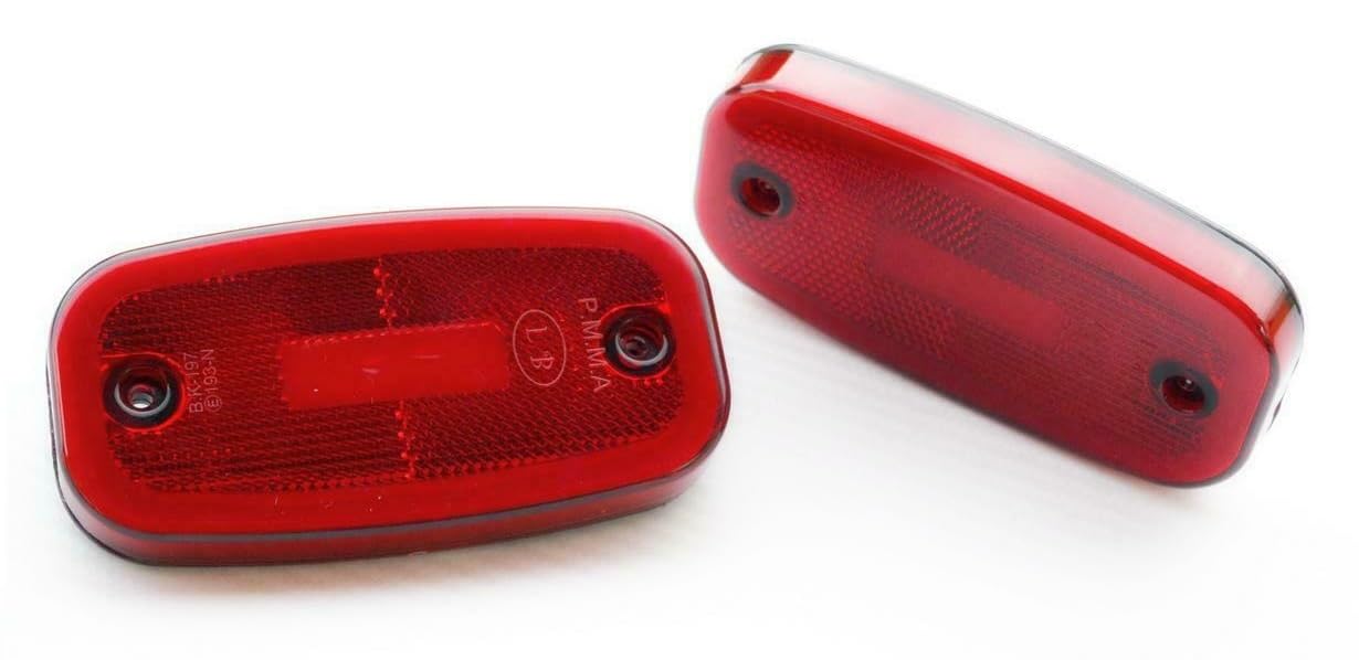 10 luces LED de doble función de posición lateral trasera y freno de 12/24 V para camión, autobús, volquete, caravana, remolque, furgoneta