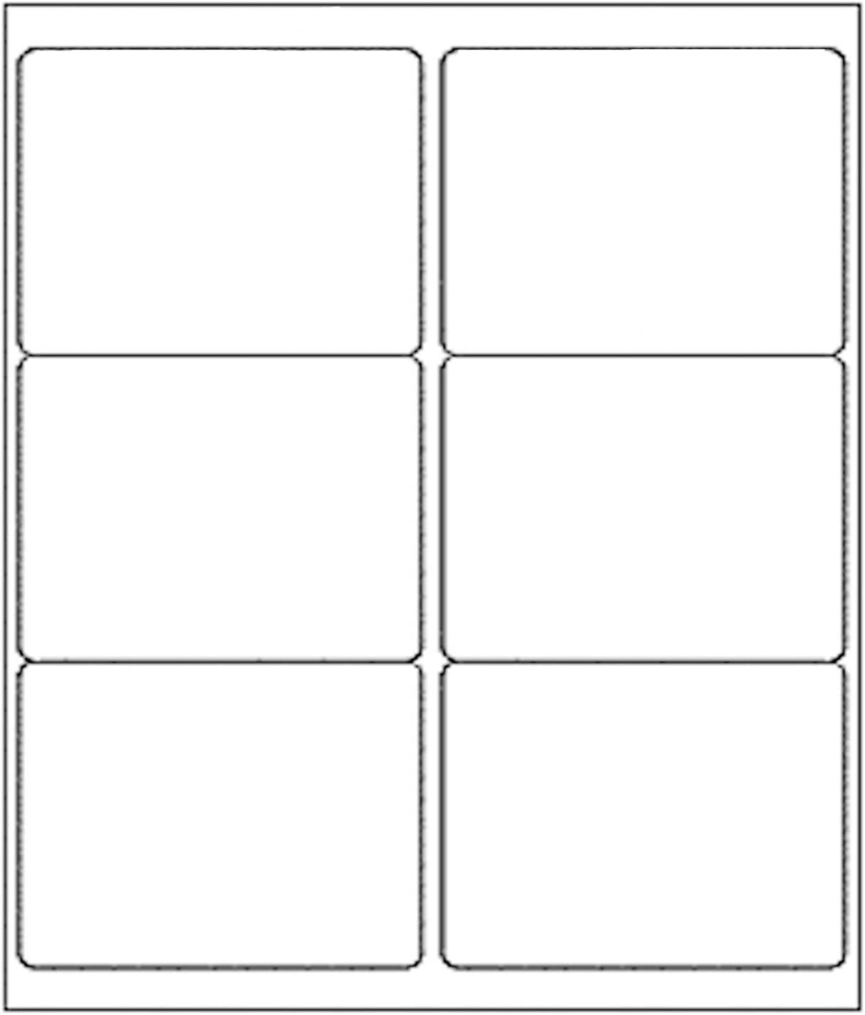 BESTEASY 3 1/3" x 4" Labels Shipping Labels for Laser Inkjet Printers, 6 Up Self Adhesive FBA Address Labels, White Matte Mailing Label Stickers (100 Sheets, 600 Labels)