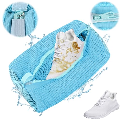 Schuhwaschbeutel Waschmaschine, 1 stück Schuhe Waschbeutel Für Waschmaschine Multi Schutz Schuhsack Schuhbeutel Sneaker Waschbeutel mit Versteckter Reißverschluss, für Alle Schuharten, Blau Schuhwaschbeutel Waschmaschine, 1 stück Schuhe Waschbeutel Für Waschmaschine Multi Schutz Schuhsack Schuhbeutel Sneaker Waschbeutel mit Versteckter Reißverschluss, für Alle Schuharten, Blau
