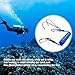 EEBBL Scuba Diving Reef, Scuba Diving Reef Stick, Anti-seawater Corrosion Double Scuba Diving Reef Hooks Scuba Diving, 316 Stainless Steel Reef Cord Hook, Blue