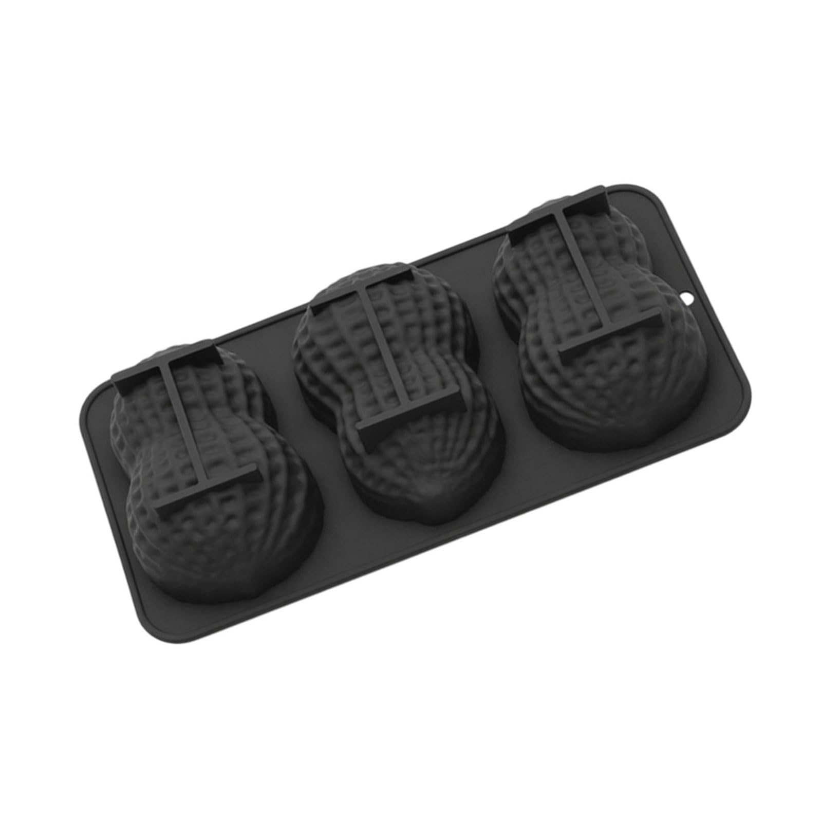 Qusinfc 3 Cavity Peanut Shaped Mousses Cake Molds Food Grade Silicone Puddings Dessert Baking Chocolate Bakeware Silicone Cake Baking Tool Nonstick Pastries