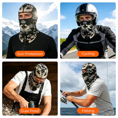 Image of FR Balaclava Face Mask Flame Resistant Balaclava FR Mask for Men Arc Rated NFPA2112 CAT2 Cover Hood for Welding