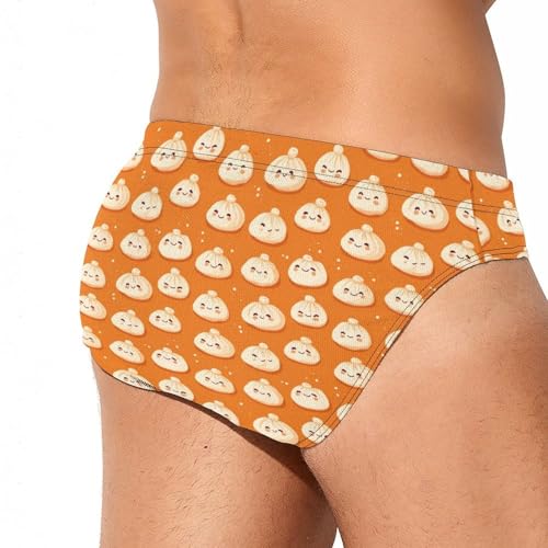 Cute Dumplings Mens Swim Briefs Quick Dry Triangle Trunks Swimsuit Swimming Bikini Swimwear3