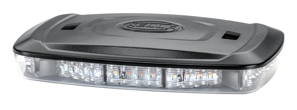 HELLA LED Światło ostrzegawcze - Micro Lightbar - 12V / 24V - żółty - Przewodu: 500[mm] - Oprawa - 2RL 014 566-011
