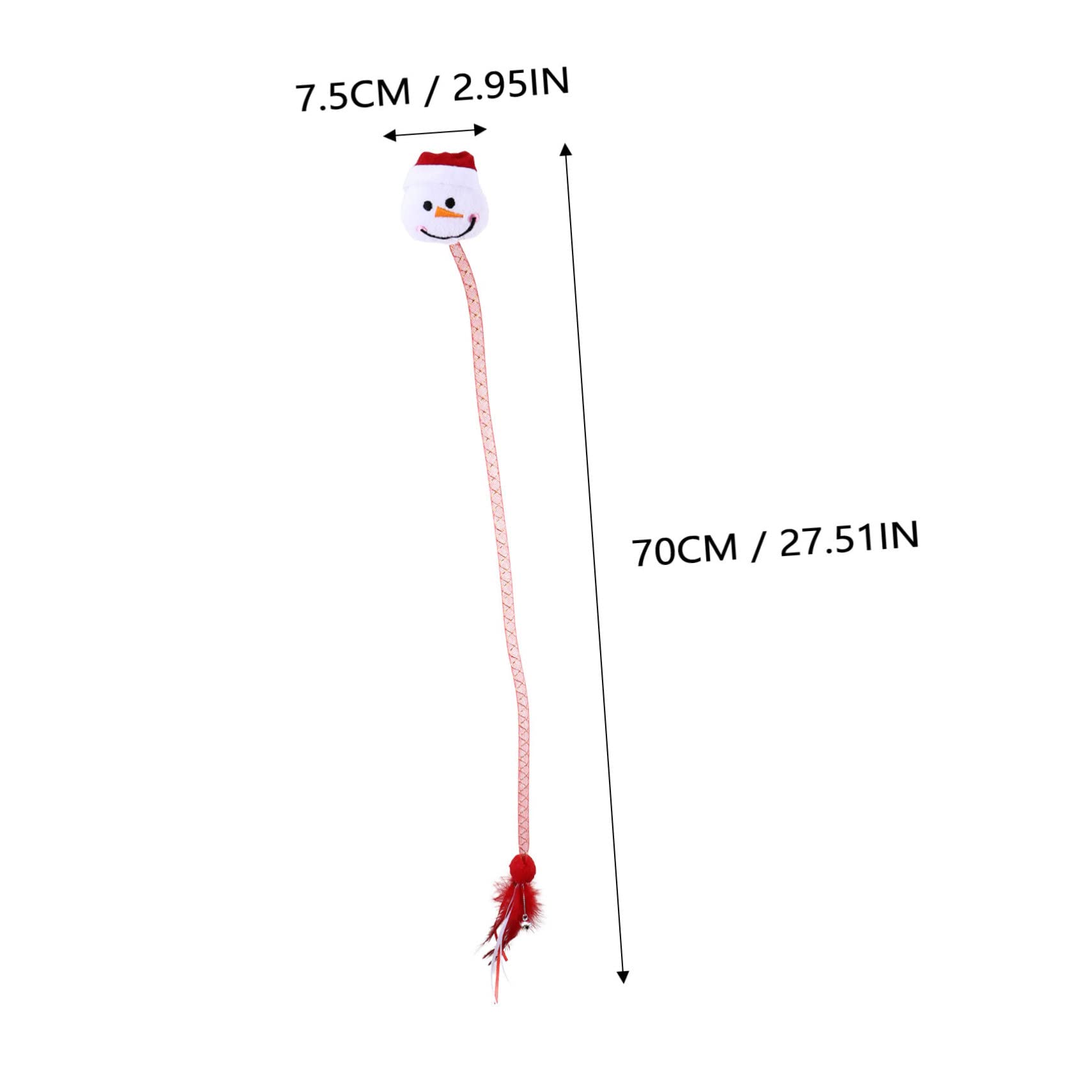 Yardwe Lot De 3 Jouets Interactifs pour Chat avec Clochette Et Ligne Rétractable
