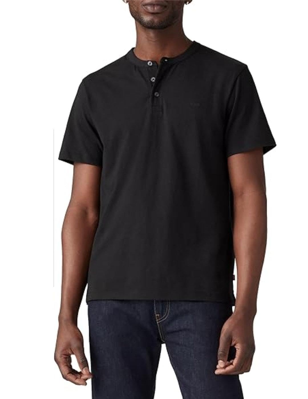 Levi's A8602-0001 Men's Tops, Mineral Black, L