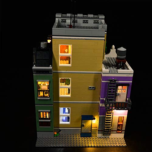 ZHLY LED Licht-Set für Lego Police Station Beleuchtung Lichtset Kompatibel Mit Lego 10278 Police Station (Lego-Modell… – Bild 5