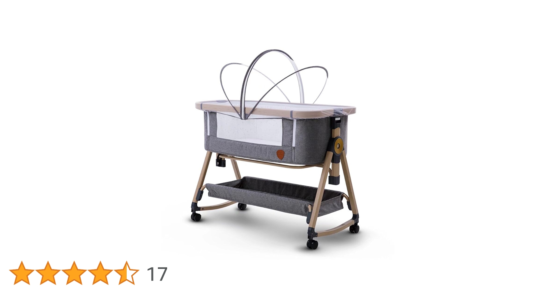 【超美品】twinbasto ベビーベッド　グレー Amazon.co.jp: Twinbasto ベビーベッド 折畳可能 コンパクト