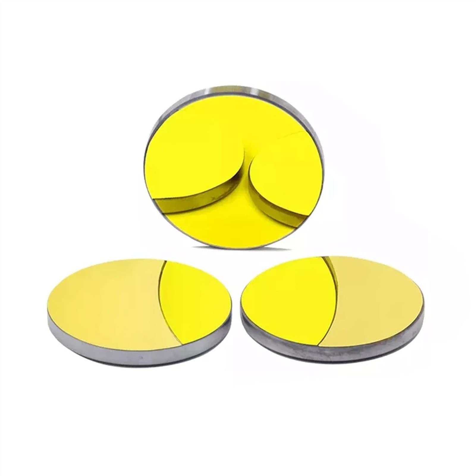 3Pcs Co2 Laser Si Reflective Mirrors Laser Engraver Dia. 19.05mm 20mm 25mm 30mm 38.1 mm for Laser Cutting Machine(6pcs,20mm)