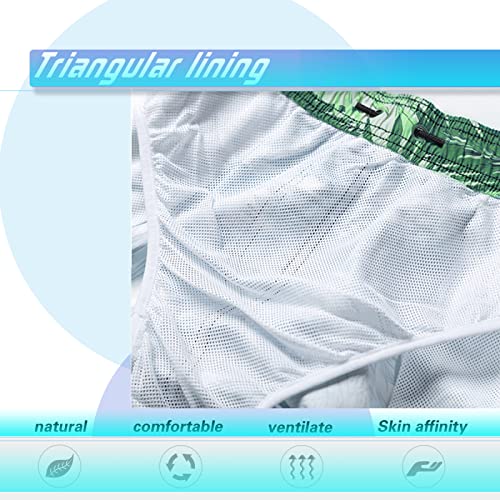 Custom Swim-Trunks Personalized Beach-Board Shorts-Swimwear - Customized Quick Dry Boxer Brief Lined Bathing Suits Add Photo2