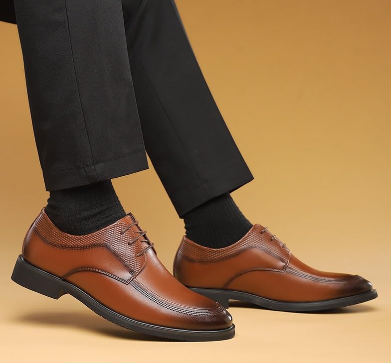 Mens Oxfords Lace-up Comfortable Soft Oxford Patent Leather Men's Wedding Shoes2