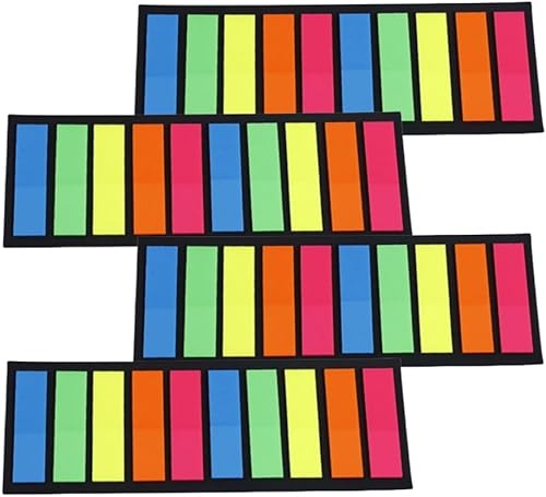 800 marcadores de página, pestañas adhesivas de índice, pestañas de bandera, notas adhesivas de colores para marcadores de página 10 colores