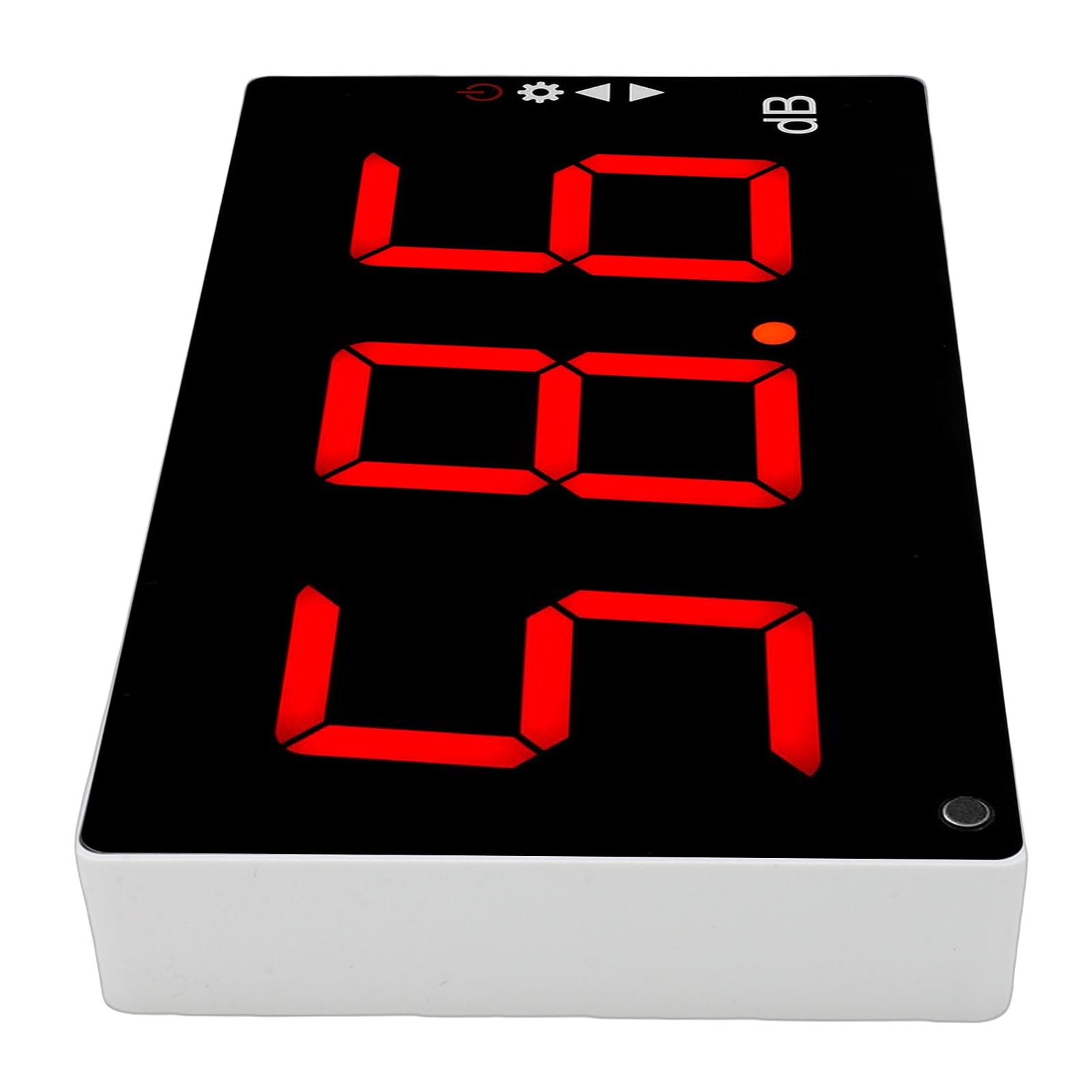Cryfokt Medidor de Nivel de Sonido de Pared Digital Pantalla LCD de 3 "Medidor de Decibelios de DB con de Advertencia para Aula de Oficina