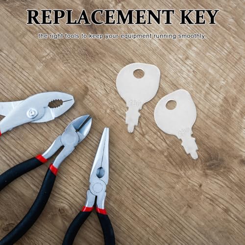 Kisangel Rasenmäher Zündschlüssel 430-009 & 420729: 6-Stück Set Eisen Schlüsselanhänger Traktor Maschinen Starterschlüssel Landwirtschaftliche Geräte