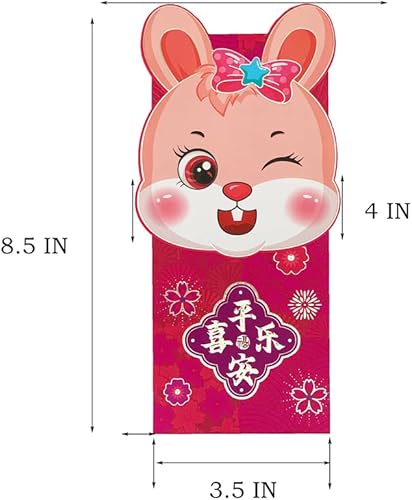 Miniatura 7 de Sobres rojos chinos sobres de dinero de la suerte sobres de bolsillo rojo paquetes rojos HongBao para festival de primavera de Año Nuevo chino