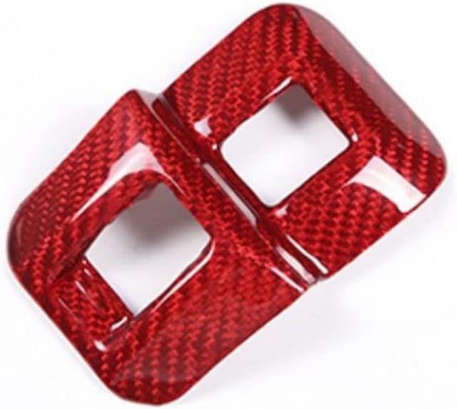 New Protective Carbon Fiber Trunk Button Cover Compatible with Toyota GR86 2022-2023 (Red)