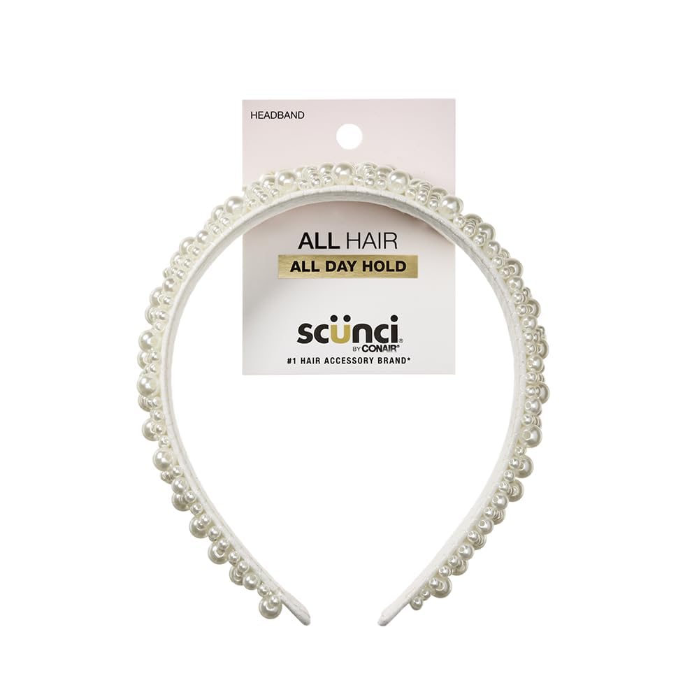 Amazon.com : CONAIR Scunci Pearl Headband - ideal for all