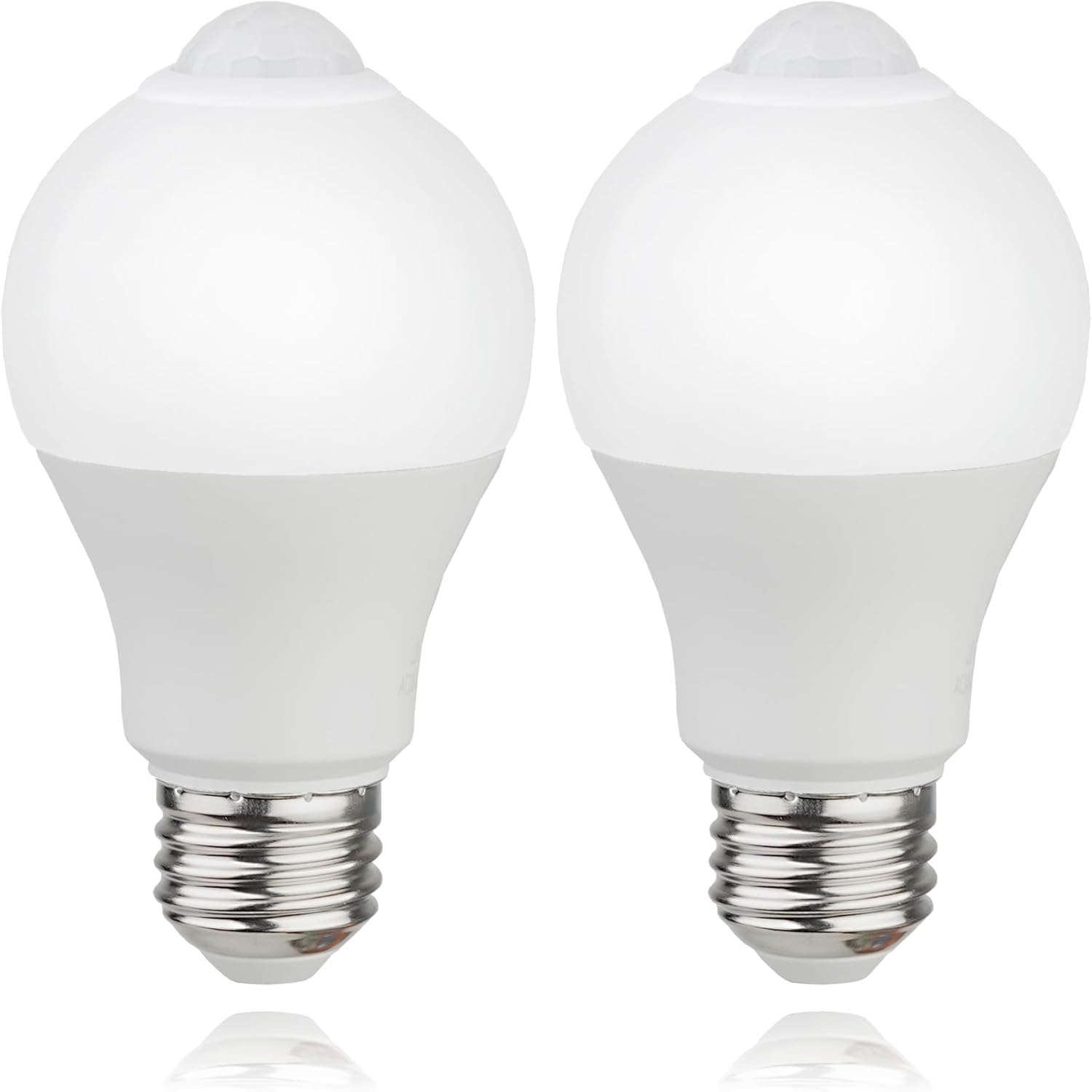 CICINY Motion Sensor Light Bulbs- 9W(60-Watt Equivalent), E26 5000K Daylight A19 800LM Outdoor/Indoor, Dusk to Dawn Security Light Bulbs for Entrance, Porch, Stairs, Hallway, Garage, Storeroom 2 Pack