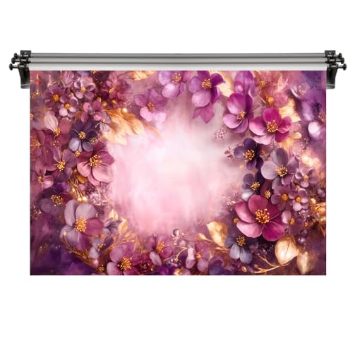 Fondo Fotográfico Kate Floral Morado 7x5ft