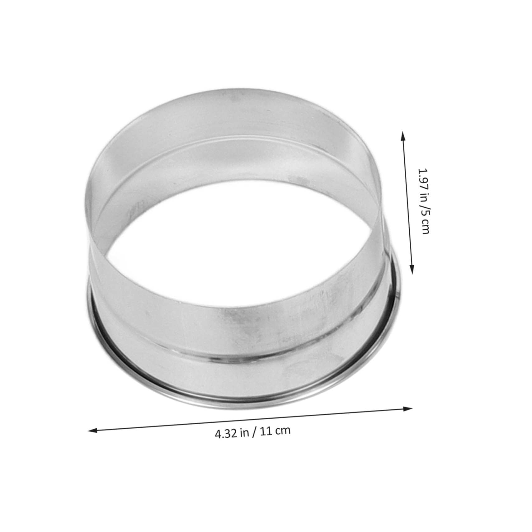 12 Piezas Moldes Inoxidable para Tartas Anillos para Pasteles y Mousse para Postres y Repostería de Usar y Almacenar Diseño Resistente y Duradero
