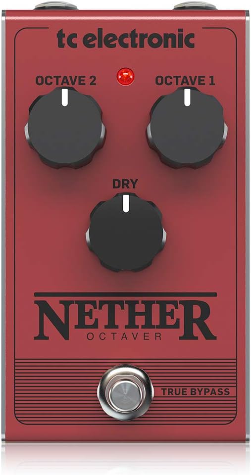 TC Electronic NETHER OCTAVER Classic All-Analog Octave Pedal with 1 or 2 Octaves Below Original for Adding Warm Deep Bottom End