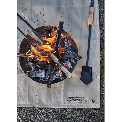 Coleman(コールマン) 焚き火シート ファイアープレイスシート 約80×80cm アウトドア キャンプ バーベキュー BBQ 屋外 野外 焚き火 防炎 耐熱 ペグ固定 7枚目