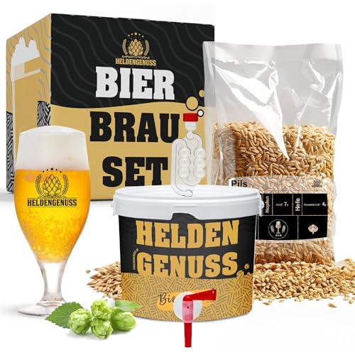 Heldengenuss - Bierbrauset Pils - 5L Bier - [Echtes Brauerlebnis]...