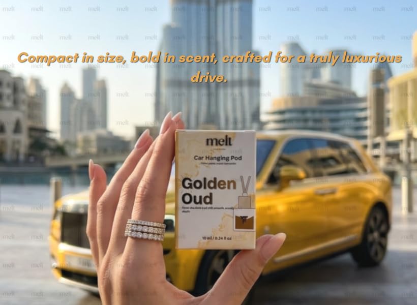 Image of Melt Golden Oud Car Perfume, 12 ml