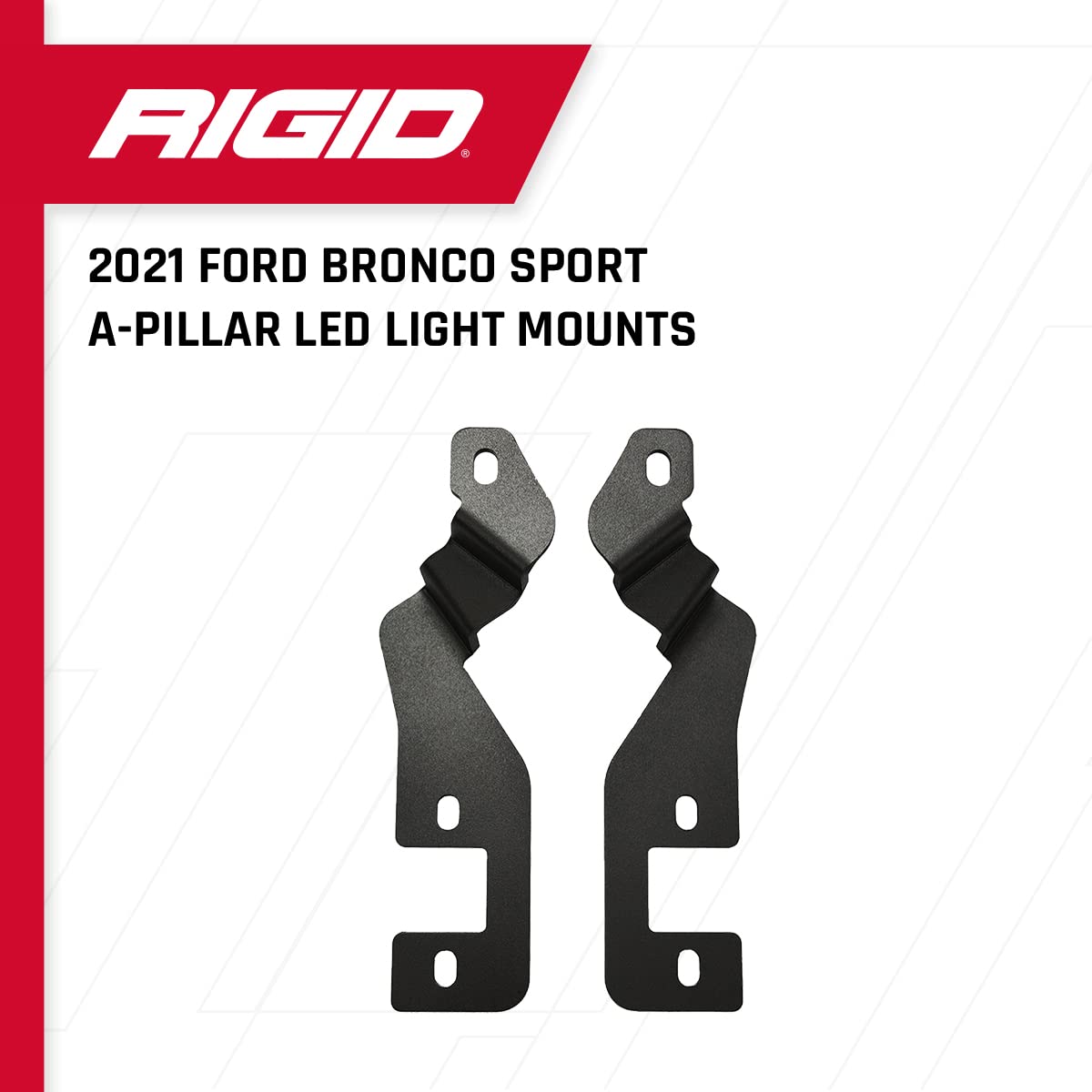 Rigid Industries 2021 Bronco Sport A-Pillar Light Mount Kit (Fits 360-Series, D-Series)