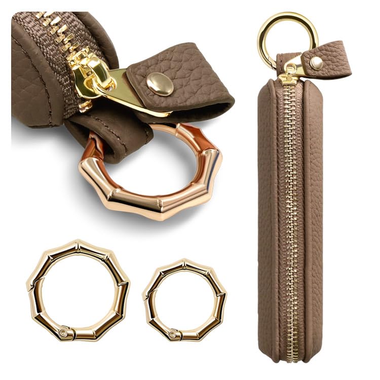 レザー 編み込みデザイン 小物入れ Amazon | ZENIX DESIGN TECH ミニ コインケース カラビナ付き 本