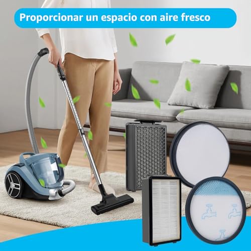 Miniatura 7 de Kit De Reemplazo De Filtro Para Aspirador Rowenta Compact Power Xxl Reemplaza Pieza Zr78000 Ro4811ea Ro4825ea Ro4853ea Ro4855ea