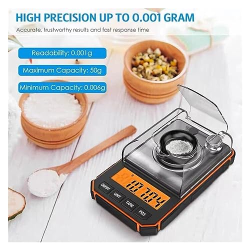 Báscula digital de alta precisión 50g mini joyería miniatura 2