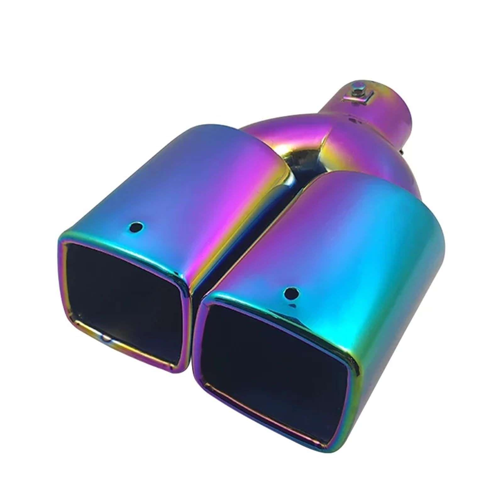 Silencieux arrière universel en acier inoxydable double carré