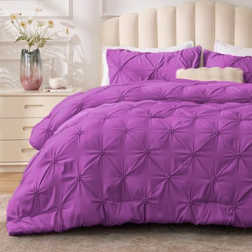 Image of BEDELITE Queen Comforter Set Purple,Lightweight & Soft Comforter
