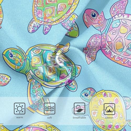Wusikd Sea Turtles Girls' Underwear Cotton Colorful Girls Briefs Soft Toddler Underwear 2T3