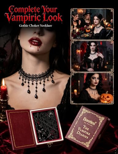 Image of Beetles Halloween Box Vampiric Feast, Gel Nail Polish Kit with UV Light | HEMA- and TPO-Free 8-Color Gel Polish Set with Nail Tips and Stickers for Halloween DIY Nail Art and Gifts for Women