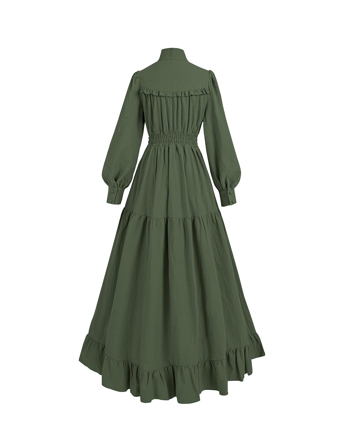 CR ROLECOS Abbigliamento medievale Donna Costume Rinascimentale Tulle Vita Alta Volant Vittoriano Multicolore Abiti
