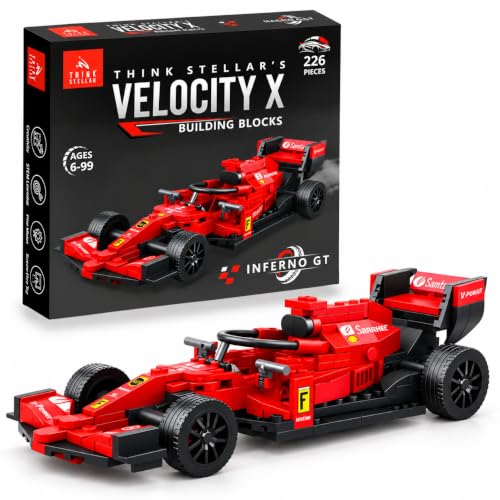 Think Stellar Velocity X Racing Car Building Blocks 225+ Pieces - Image 2
