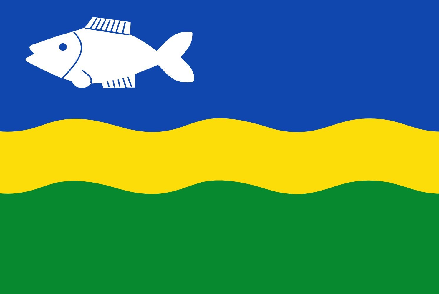 Drapeau Gaastmeer grand format pour mât pavillon de village frison