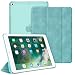 Produktbild Fintie Hülle für iPad 9.7 Zoll 2018 2017 / iPad Air 2 (2014) / iPad Air (2013) - Ultradünn Schutzhülle mit transparenter Rückseite Abdeckung Cover mit Auto Schlaf/Wach Funktion, Jeansoptik Türkis