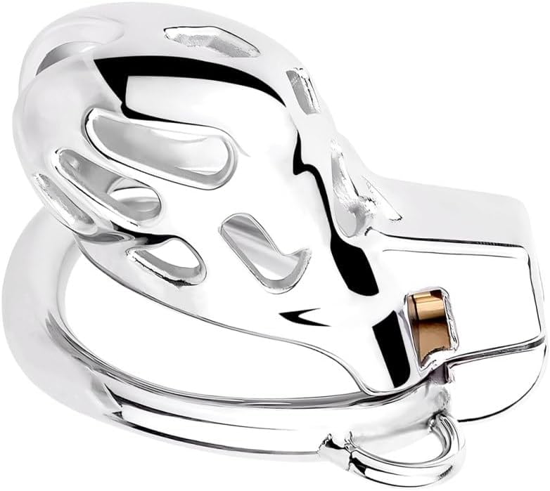 Premium Chastity Device for Men – Secure Metal Cage with Adjustable Rings, BDSM Bondage Gear for Couples & Long-Term Wear