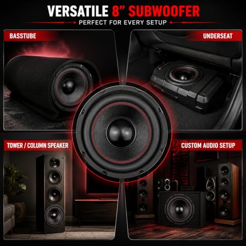 Image of POWERLINK 8 inch Subwoofer Black
