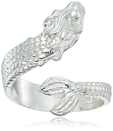 Alex and Ani Ring Wrap, Mermaid, Sterling Silver Stackable Ring, Size 5-7