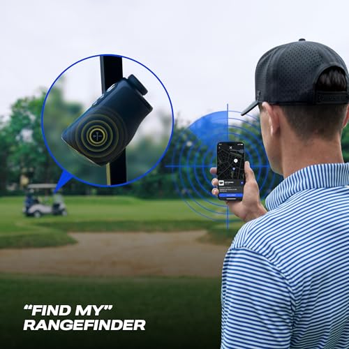Blue Tees Golf Captain Pro Golf Rangefinder with Slope & GPS Distances – 1200 Yard Laser Range Finder, OLED Display, Shot Tracking, Magnetic Cart Mount, IP67 Waterproof, USB-C Rechargeable - Thumbnail 6