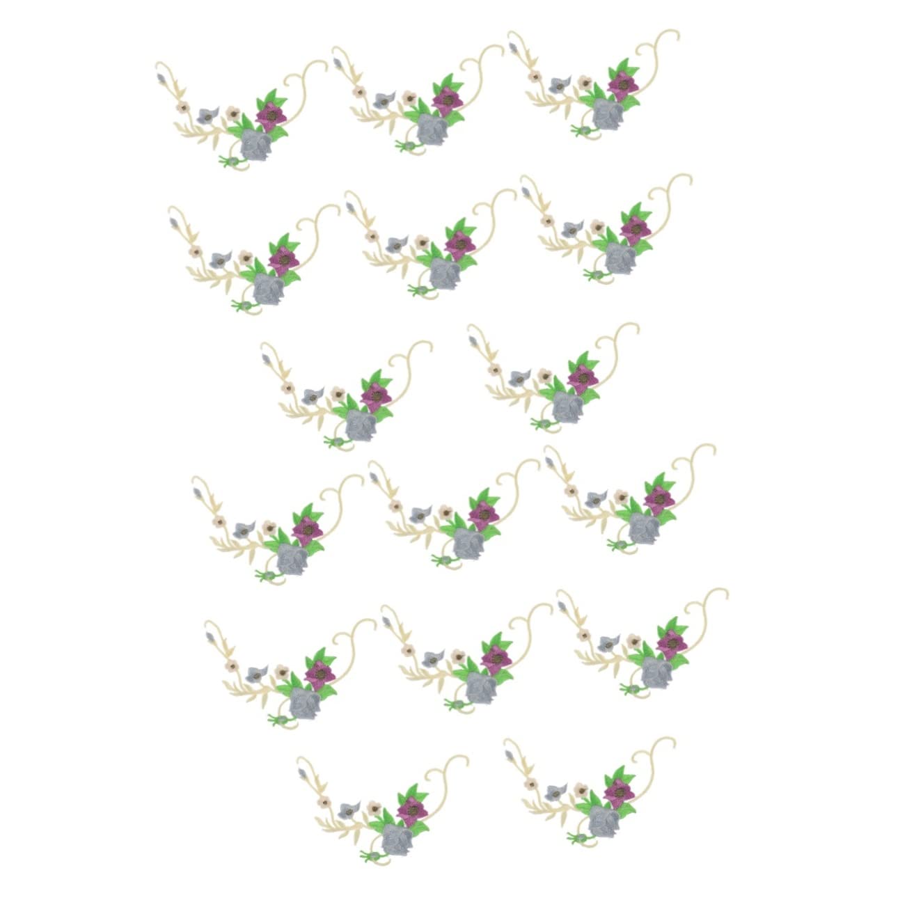 Apliques para ropa, Parches bordados de tela flores, 16 piezas parches apliques for reparación ropa