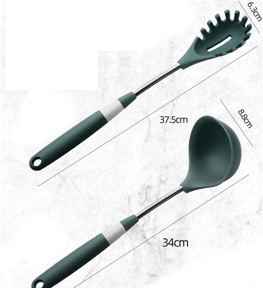 Kitchen Cooking Utensils Set,6 pcs Non-stick Silicone Cooking Kitchen Utensilswith Holder, Silicone Kitchen Gadgets Utensil Set